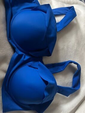 Bold Royal Blue Underwire Bikini Top